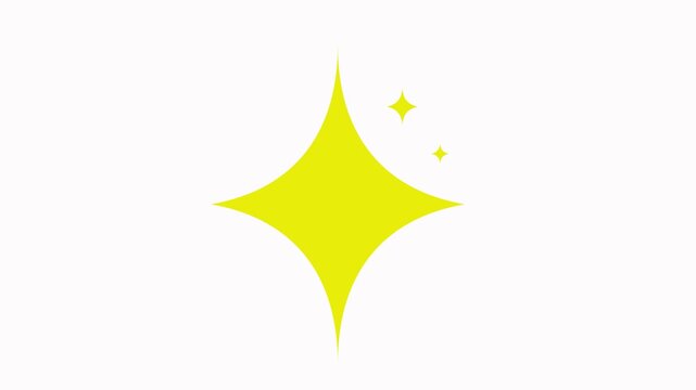 star icon animation simple flat