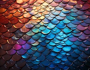 Abstract fish scale pattern