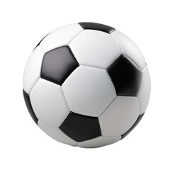 Naklejka premium Soccer ball, black and white panels (1)