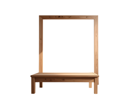 Wooden Bed Frame Without Mattress Transparent PNG