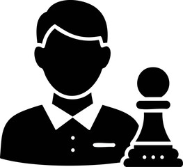 Simple User Profile with Chess Pawn Icon