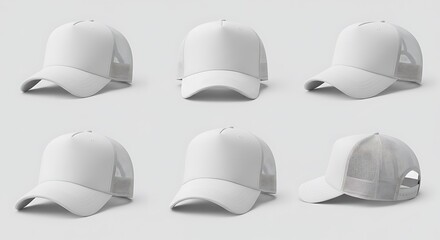 Trucker Cap Variations: A Clean Aesthetic