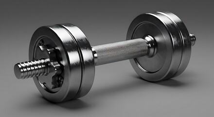 Naklejka premium Steel Resolve: A Weighty Render