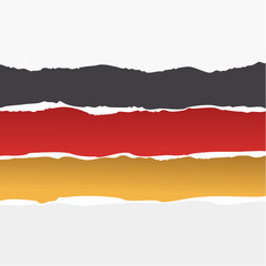 Torn Flag Design - German Flag Colors, Patriotic Background Image