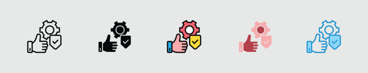 Fototapeta premium Operational-Excellence multiple style