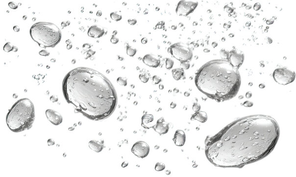 Abstract silver droplets in a chaotic scatter