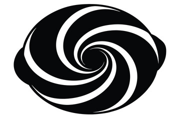 candy swirl silhouette vector art icon