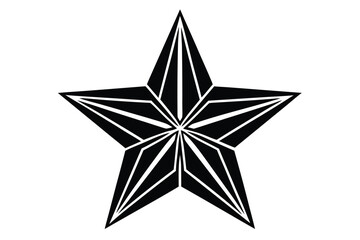 christmas star silhouette vector art icon