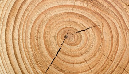 Naklejka premium Macro Photography of Wood Endgrain Showing Growth Rings and Radial Lines
