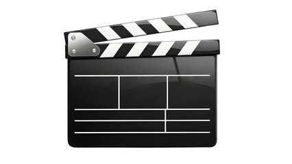 Fototapeta premium Black and white film clapperboard 