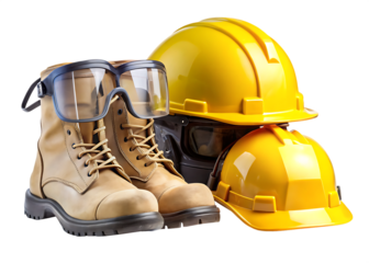 protective construction equipment set with hard ha