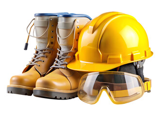 protective construction equipment set with hard ha