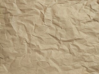 Obraz premium Abstract crumpled brown paper texture background 
