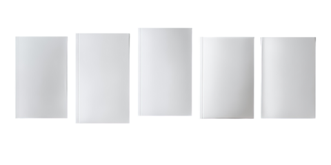 Blank, open, rectangular panels