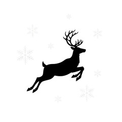 christmas deer vector illustration