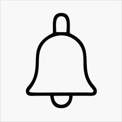 christmas bell on white background