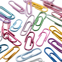 Colorful paperclips in a chaotic arrangement (1)