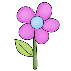 Beautiful purple flower in spring 