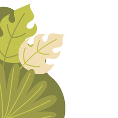 Organic Floral Border Illustration