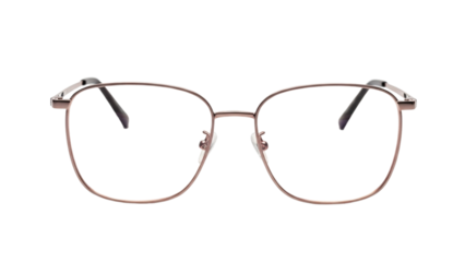 Elegant Eyeglasses with Metal Frames for Vision Correction on Dark Background