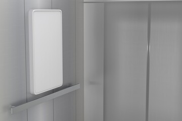 mock up of information board guide.3d illustration