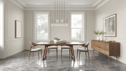 modern dining room