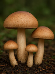mushrooms in the forest