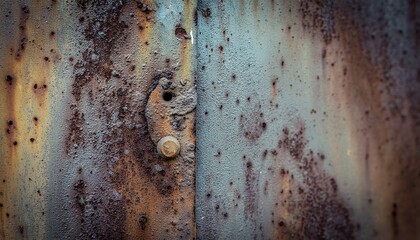 Rough textured rusty metal surface with weathered patina and abstract patterns