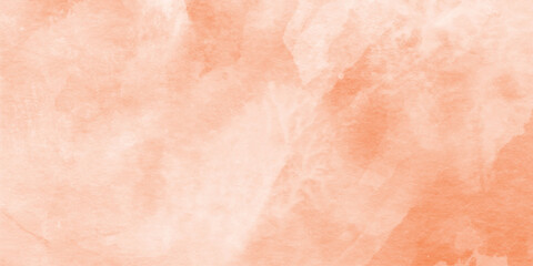 Fototapeta premium Abstract orange watercolor white background, blotches of watercolor paint textured autumn or fall paper, texture with space for your text and any design, beautiful abstract orange color texture.