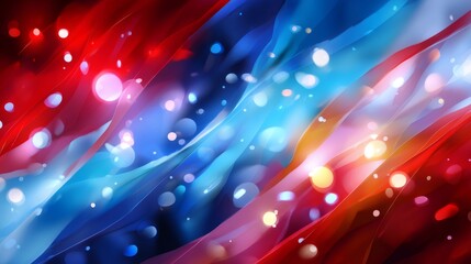 American themed celebration background featuring red, white and blue abstract backdrop