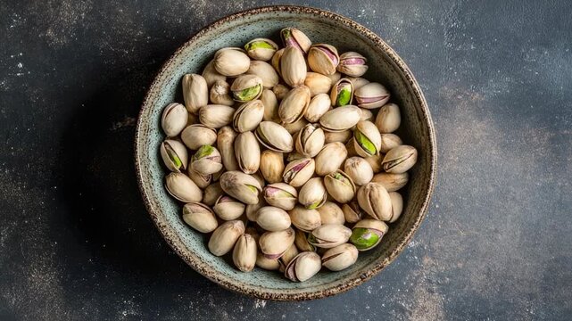 Delicious pistachios in a bowl perfect for healthy snacking and culinary inspiration