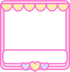 Colorful Decorative Frame with Pastel Color