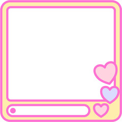 Colorful Decorative Frame with Pastel Color