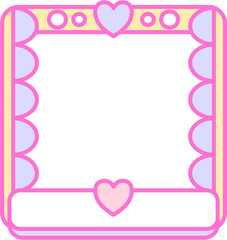 Colorful Decorative Frame with Pastel Color