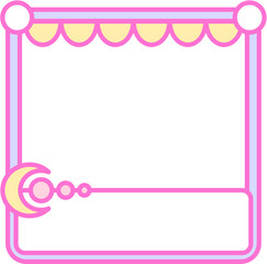 Colorful Decorative Frame with Pastel Color