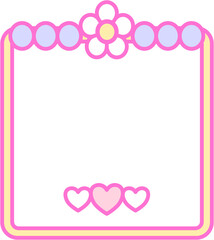 Colorful Decorative Frame with Pastel Color