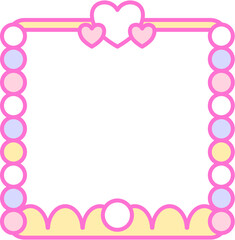 Colorful Decorative Frame with Pastel Color