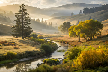 Fototapeta premium river in the mountains