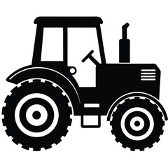 farm tractor vector silhouette design