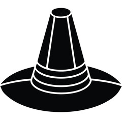 pilgrim hat vector silhouette design