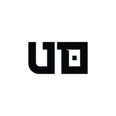 UO monogram logo design letter text name symbol monochrome logotype alphabet character simple logo