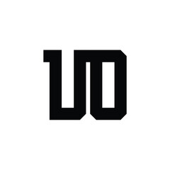 UO monogram logo design letter text name symbol monochrome logotype alphabet character simple logo