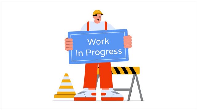 Work In Progress   2D animation mp4 