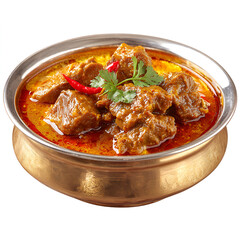 Mutton Curry Isolated on Transparent Background