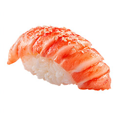 Tuna Nigiri Sushi Isolated on White Background