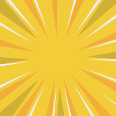 黄色い集中線の背景