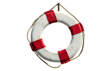 Lifebuoy isolated object, isolated on transparent background