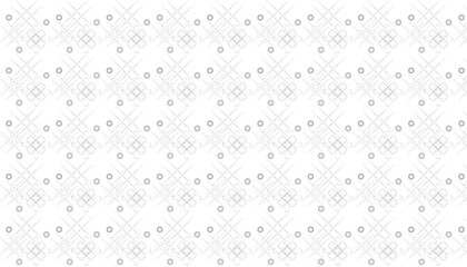 Intricate Black Line Art Geometric Pattern on White Background Seamless Repetition abstract