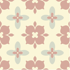 Vector Seamless Pattern with floral and plant themes