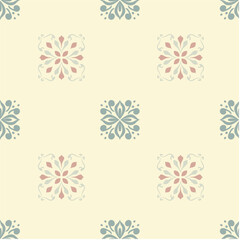 Vector Seamless Pattern with floral and plant themes